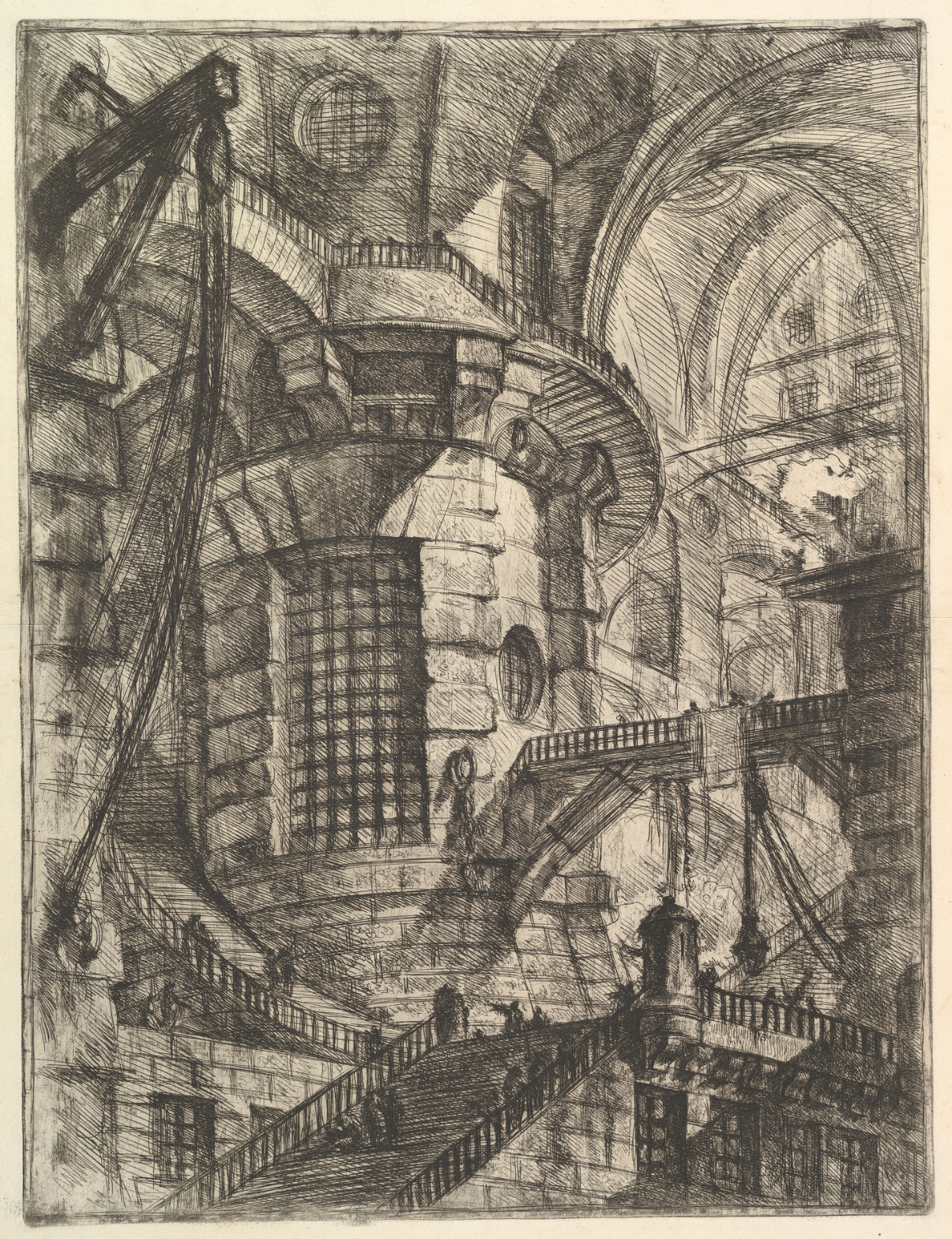 Giovanni Battista Piranesi — The Round Tower, from "Carceri d'invenzione" (Imaginary Prisons)
