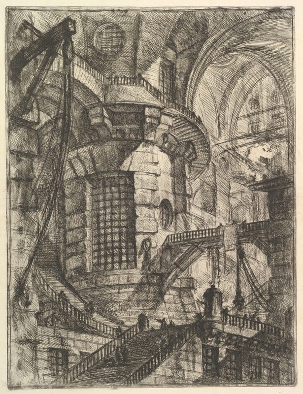 Giovanni Battista Piranesi — The Round Tower, from "Carceri d'invenzione" (Imaginary Prisons)