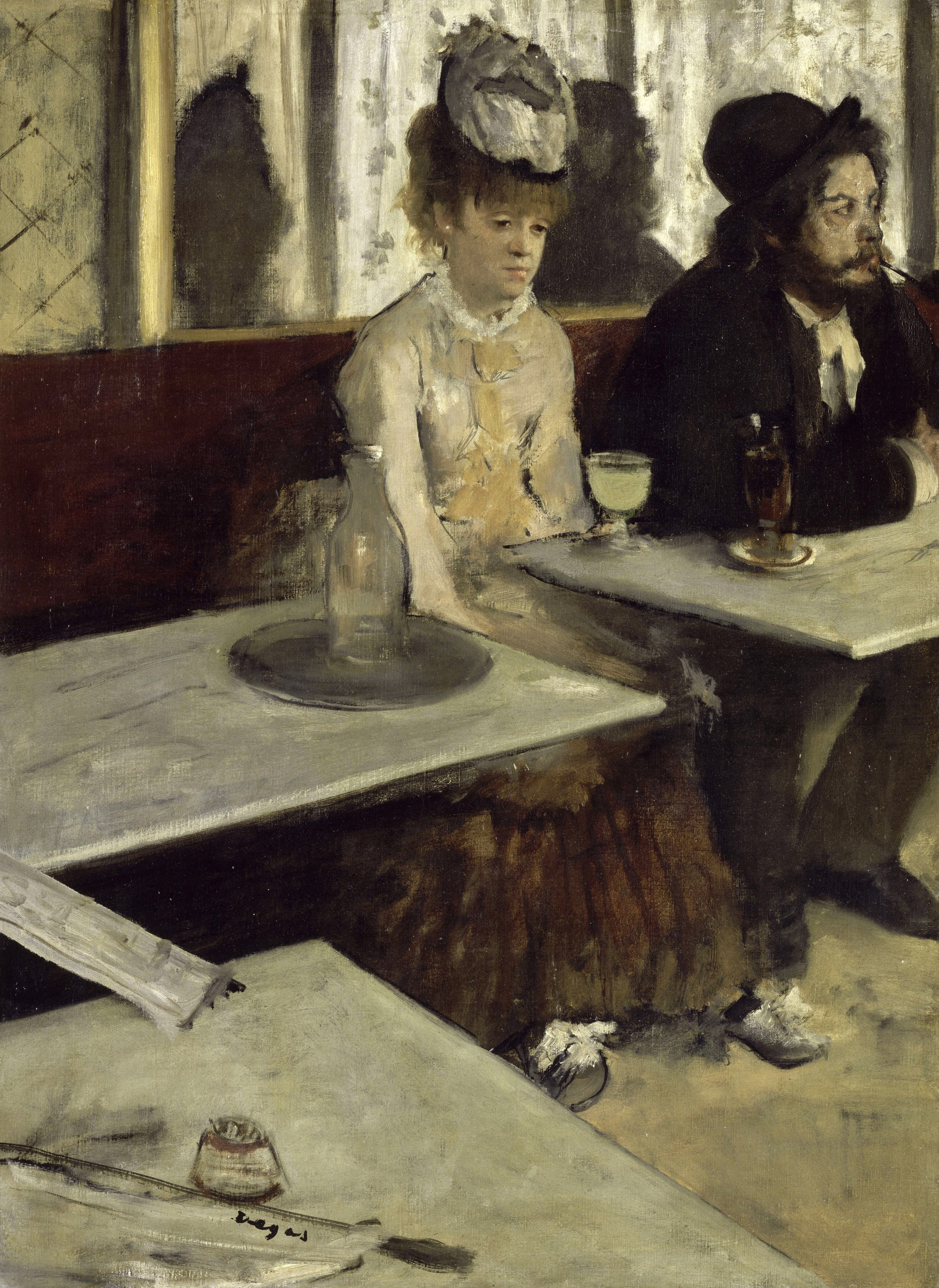 Edgar Degas — Dans un café (also known as L’Absinthe)