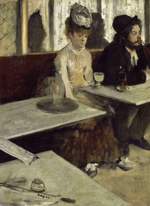 Edgar Degas — Dans un café (also known as L’Absinthe)